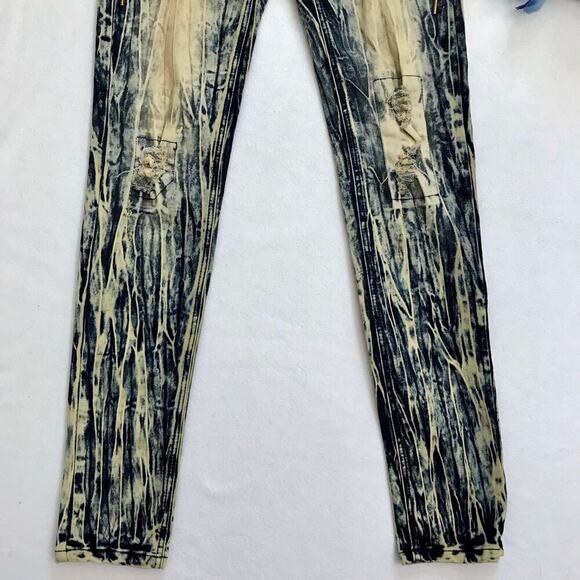 Baby Phat NWOT Distressed Stone Wash Skinny Jeans Juniors/Women 7/8 - Picture 4 of 11